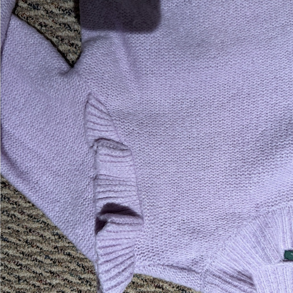 Wild Fable Lavender Ruffle Sweater - Picture 6 of 8